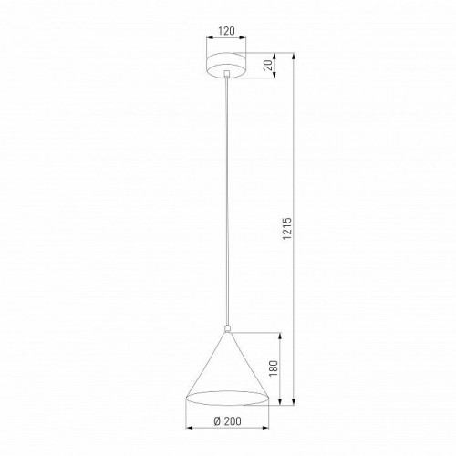 Уличный подвесной светодиодный светильник Elektrostandard Bevel 35184/H a068472