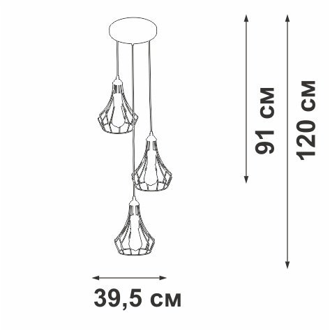 Подвесной светильник  V2566-1/3S