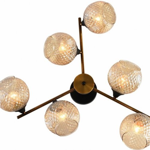 Потолочная люстра Reluce 11341-0.3-06 GOLD BRONZE+BK