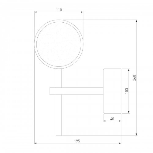 Настенный светодиодный светильник Eurosvet 90173/1 хром