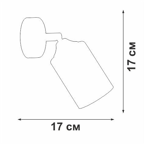 Настенный светильник Vitaluce V2833-1/1A
