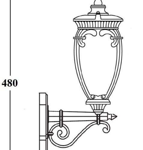 Настенный фонарь уличный Oasis Light VERONA 86201/02 R