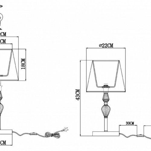 Настольная лампа декоративная EVOLUCE Balnea SLE1116-104-01