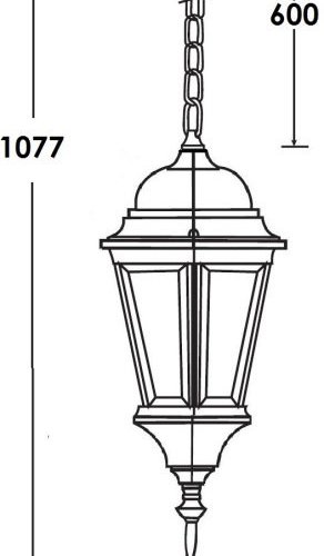 Уличный светильник подвесной Oasis Light ASTORIA 2 91405L cover Gw