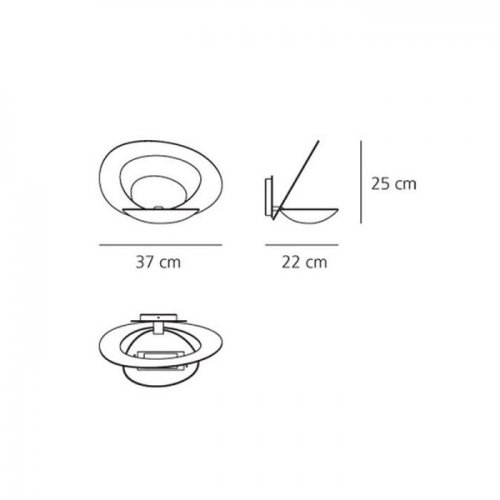 Настенный светильник Artemide Pirce 1240020A Настенный светильник Artemide Pirce 1240020A