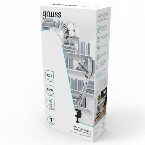 Настольная лампа офисная Gauss GT001 GT0011 Настольная лампа офисная Gauss GT001 GT0011