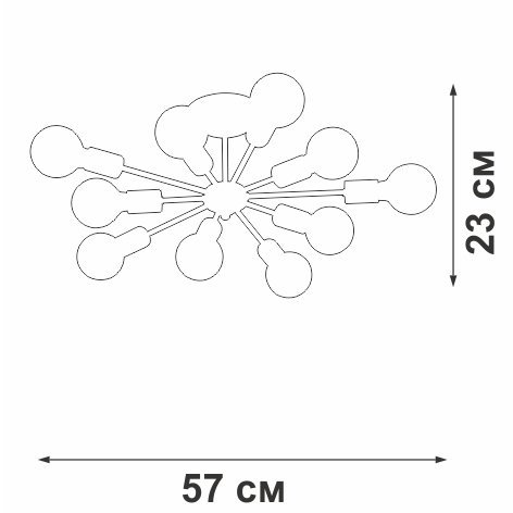 Потолочная люстра  V4261-0/10PL