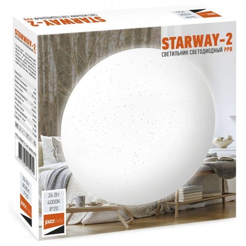 Настенно-потолочный светодиодный светильник Jazzway PPB Starway-2 5025479 Настенно-потолочный светодиодный светильник Jazzway PPB Starway-2 5025479