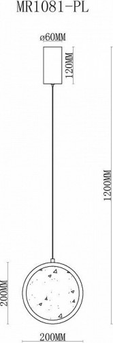 Подвесной светильник MyFar Lora MR1081-PL