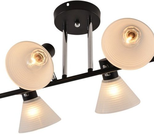 Потолочная люстра Reluce 01553-3.3-06B BK+CR