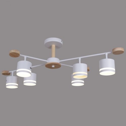 Потолочная люстра  78730-0.3-06 GX53 WH+WOOD