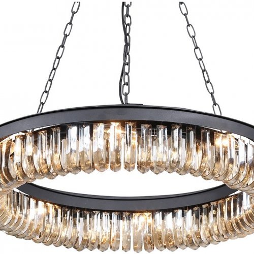 Подвесная люстра Crystal Black KR0295P-8 black
