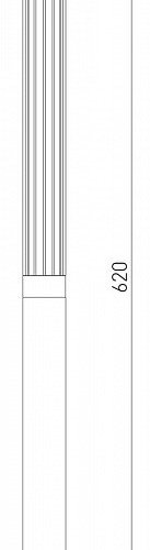 Наземный высокий светильник Elektrostandard Peak 35196/F