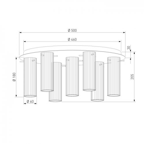 Потолочная люстра Eurosvet Merge 502111/7 хром Потолочная люстра Eurosvet Merge 502111/7 хром