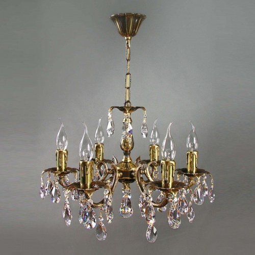 Подвесная люстра Ambiente by Brizzi Benisa 2226/6 PB Tear Drop Подвесная люстра Ambiente by Brizzi Benisa 2226/6 PB Tear Drop