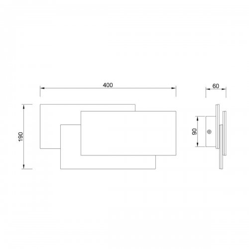 Настенный светодиодный светильник Mantra Tahiti 8089