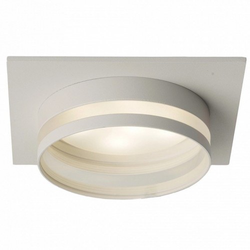 Светильник встраиваемый Feron DL503 LUNA потолочный GX53 белый квадрат 51091