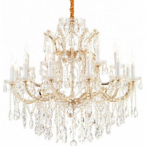 Подвесная люстра iLamp Diamond 6071-18 GD+CL Подвесная люстра iLamp Diamond 6071-18 GD+CL