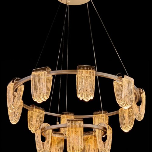 Подвесная люстра Cascade LE7717/10+5 Gold