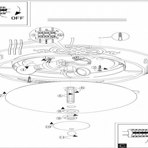 Светильник настенно-потолочный Eglo Mestre 86712