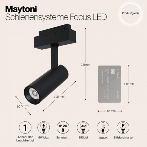 Трековый светильник Maytoni Track lamps TR019-2-10W3K-B