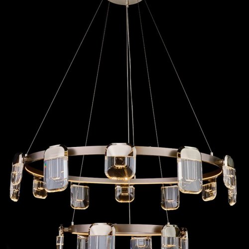 Подвесная люстра Natali LE7771/12+6 Gold