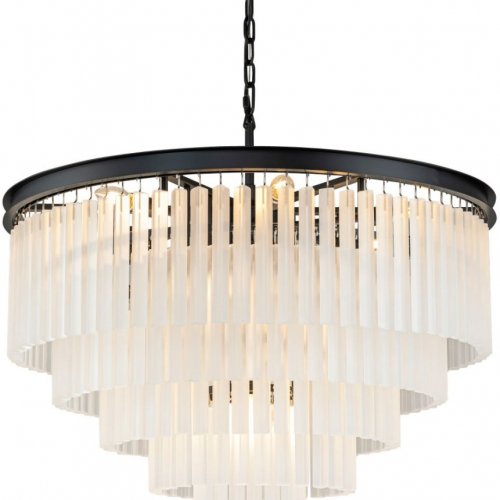 Подвесная люстра DeLight Collection 1920s Odeon KR0387P-10A black/frost