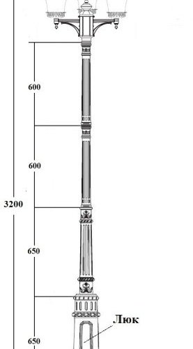 Наземный фонарь ELBA 86410B/01 E7 Bl