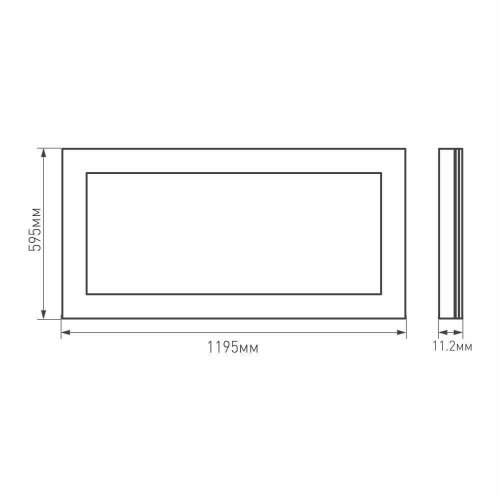 Светодиодная панель Arlight IM-600x1200A-48W Warm White 023156(1)