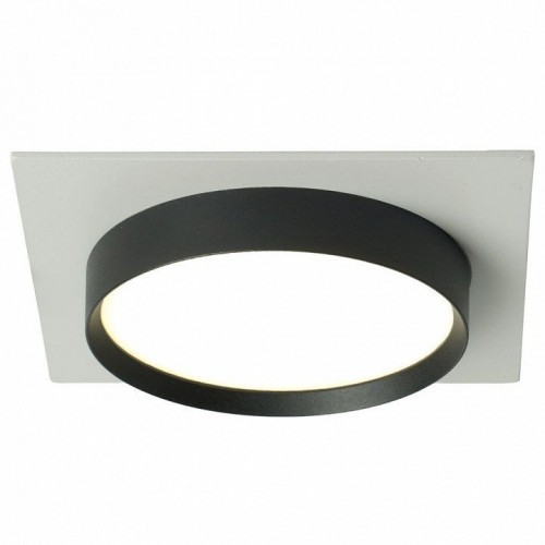 Светильник встраиваемый Feron DL506 потолочный GX53 белый + черный квадрат 51359