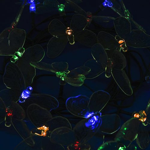 Гирлянда на солнечных батареях (UL-00006557) Uniel Бабочки USL-S-129/PT4000 Butterflies