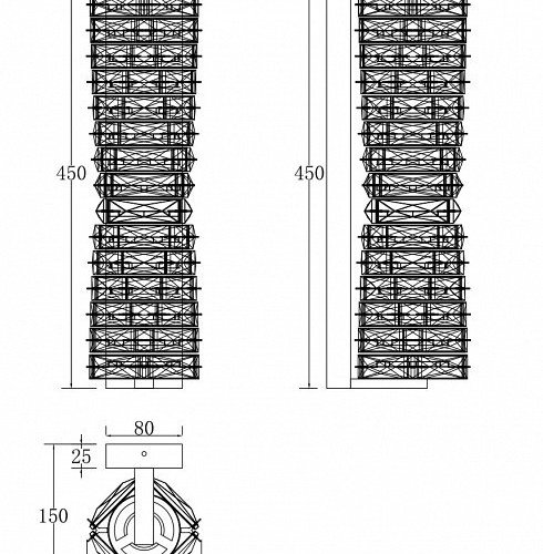 Накладной светильник Maytoni Coil MOD125WL-L6CH3K