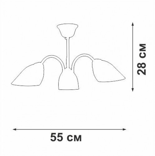 Потолочная люстра Vitaluce V3336-0/3PL Потолочная люстра Vitaluce V3336-0/3PL