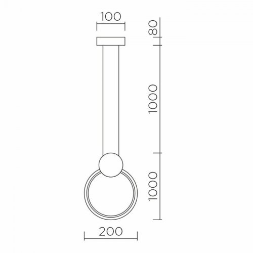 Подвесной светильник LED4U 8575 BK