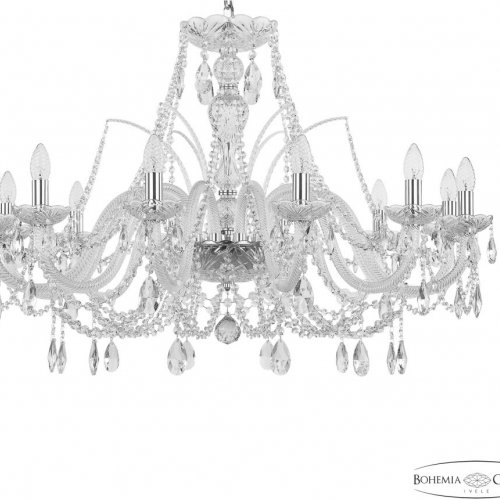 Подвесная люстра Bohemia Ivele Crystal 105 105/12/360 Ni Подвесная люстра Bohemia Ivele Crystal 105 105/12/360 Ni