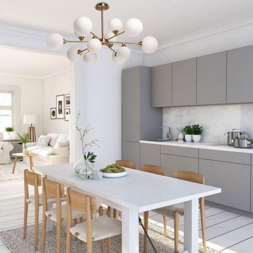 Потолочная люстра DeMarkt Оливия 306015612 Потолочная люстра DeMarkt Оливия 306015612