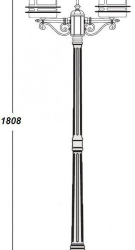 Наземный фонарь Oasis Light TOKIO 68308A Bl opal