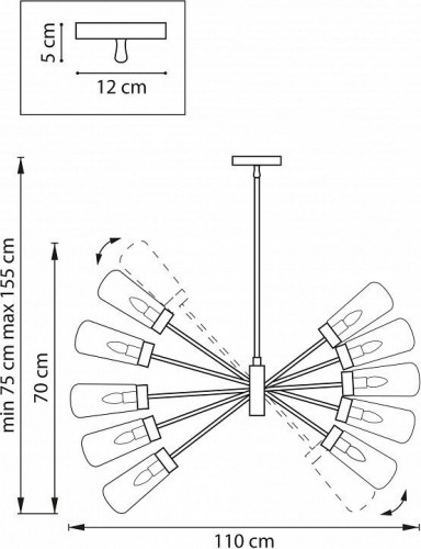 Потолочная люстра Lightstar Crotone 690103 Потолочная люстра Lightstar Crotone 690103