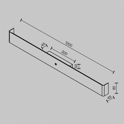 Настенный светильник Maytoni Bracket MOD492WL-L20BK