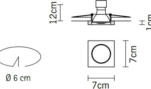 Точечный светильник Venere D55F1311