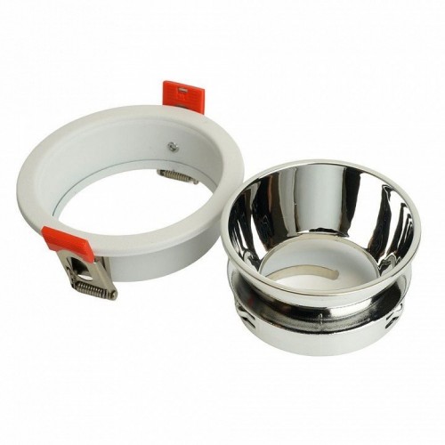 Светильник встраиваемый Feron DL3102 потолочный MR16 G5.3 белый + хром 51400 Светильник встраиваемый Feron DL3102 потолочный MR16 G5.3 белый + хром 51400