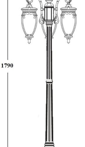 Наземный фонарь Oasis Light VERONA 86208B Bl