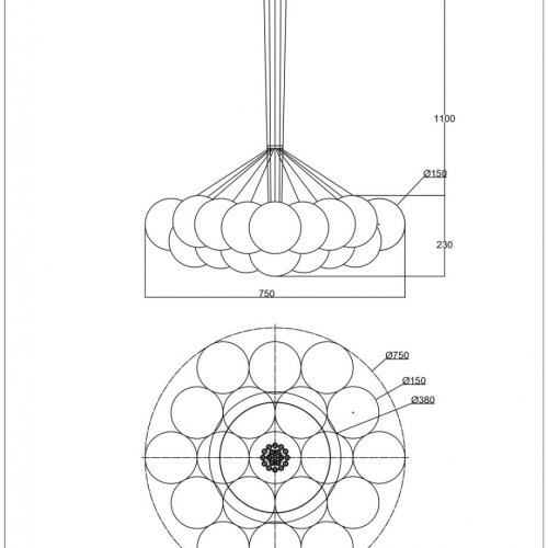 Подвесная люстра Eve LE3011/19