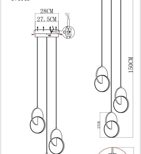 Подвесной светильник ST Luce Eclisse SL6107.103.03