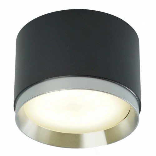 Светильник потолочный Feron Barrel DUET HL459 12W, 230V,GX53, черный + хром IP20