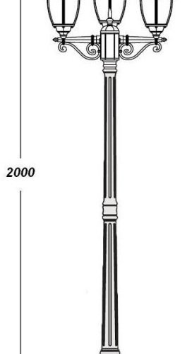 Наземный фонарь ARSENAL S 91208SB Bl Наземный фонарь ARSENAL S 91208SB Bl