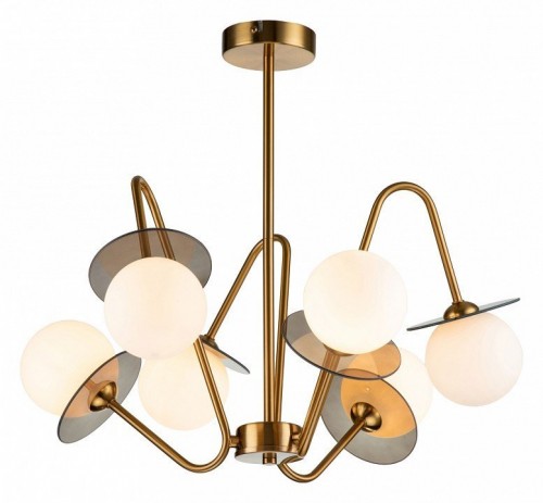 Люстра на штанге Indigo Jazz 11020/6R Brass