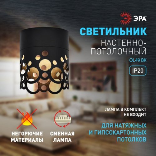 Точечный светильник OL49 BK