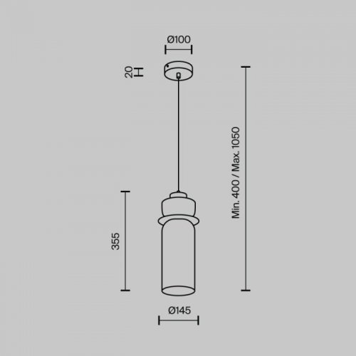 Подвесной светильник MODESTYLE MS.1410.120 CR