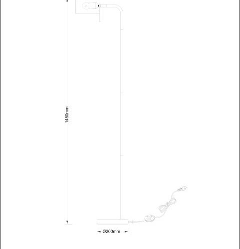 Торшер Arte Lamp Sebastian A7051PN-1WH